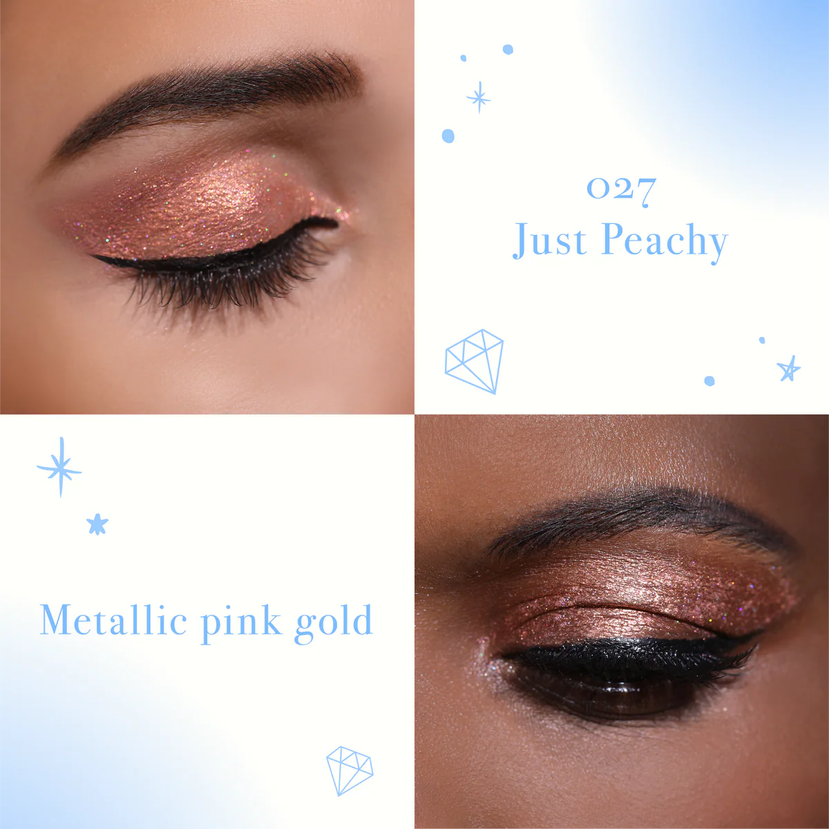 Moira DIAMOND DAZE LIQUID SHADOW (027, JUST PEACHY)
