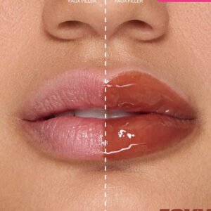 Huda Beauty FAUX FILLER EXTRA SHINE LIP GLOSS foxy