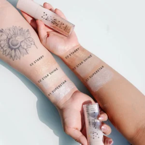 Italia deluxe Star Dust - Loose Shimmer for Face, Hair, & Body shade: starshine