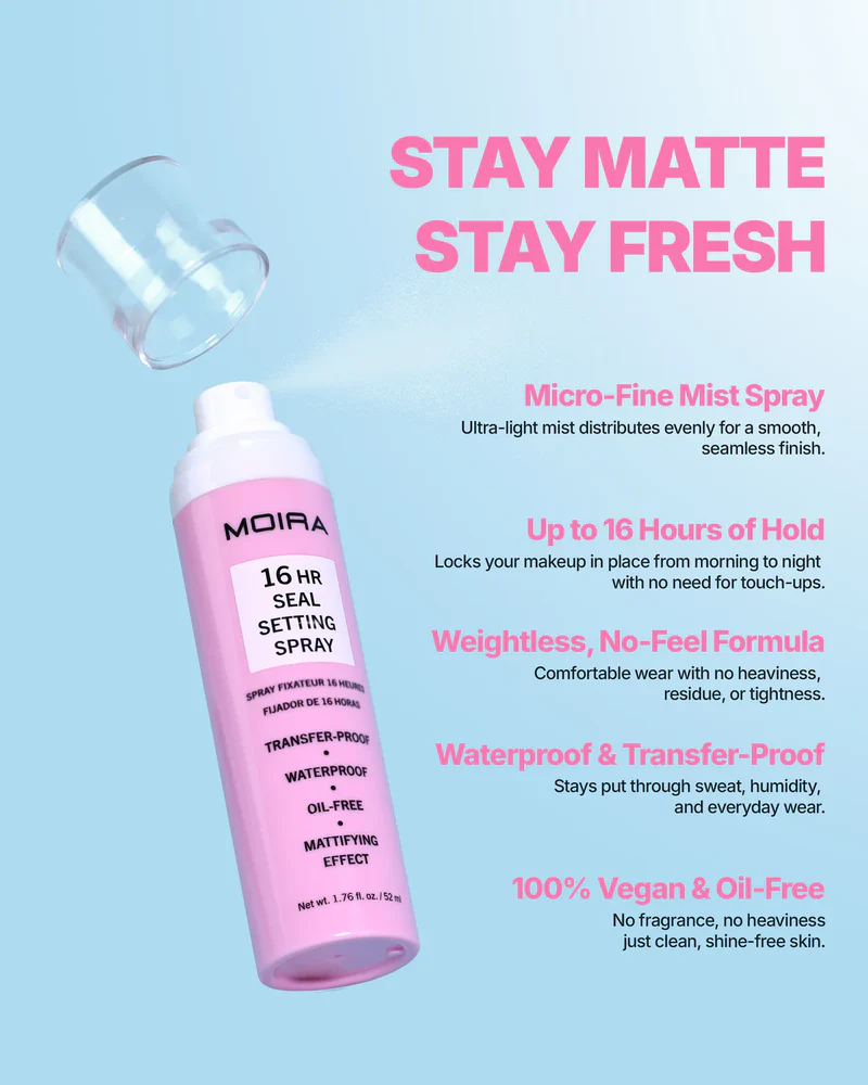 MOIRA- 16HRS SEAL- SETTING SPRAY