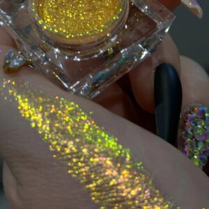 Kaima cosmetics MULTICHROME LOOSE GLITTER PIGMENT POWDER - SUNFLOWER