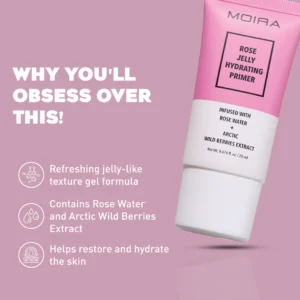 Moira Complete Facial Primer (004, Rose Jelly Hydrating Primer)