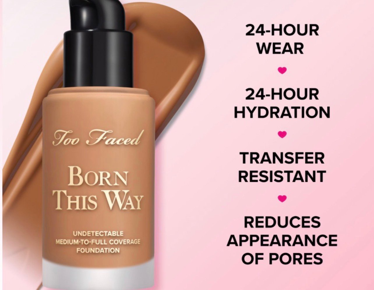 Too faced Born This Way Undetectable Medium-To-Full Coverage Foundation snow - Image 5