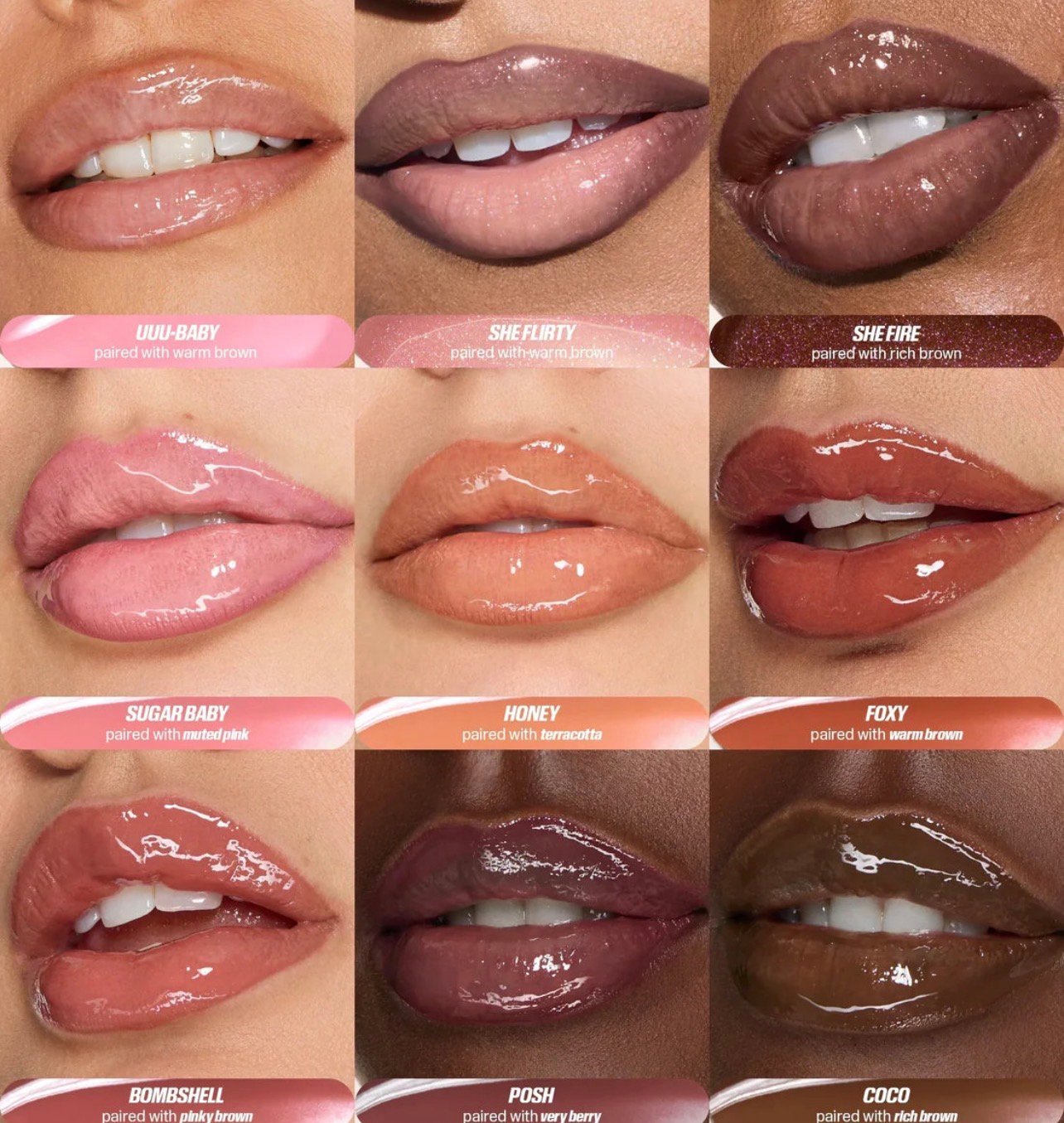 Huda Beauty FAUX FILLER EXTRA SHINE LIP GLOSS foxy - Image 6