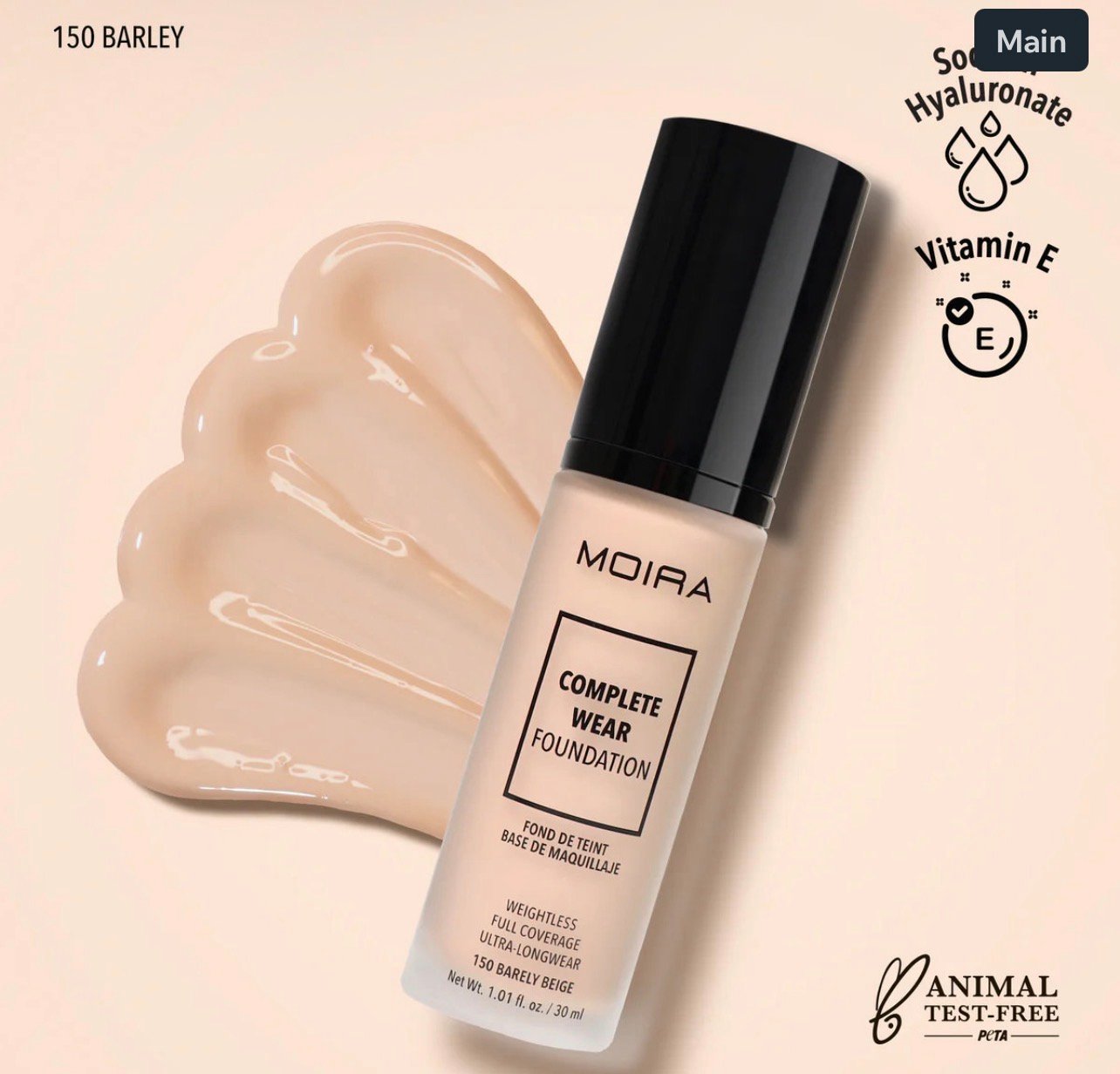 Moira COMPLETE WEAR? FOUNDATION 150 BARLEY