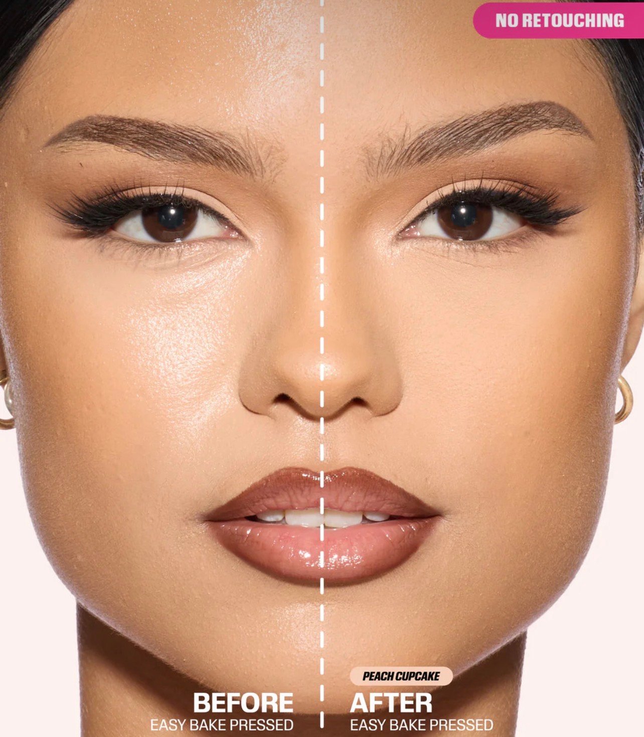 Huda Beauty EASY BAKE PRESSED POWDER Peach Cupcake - Image 5
