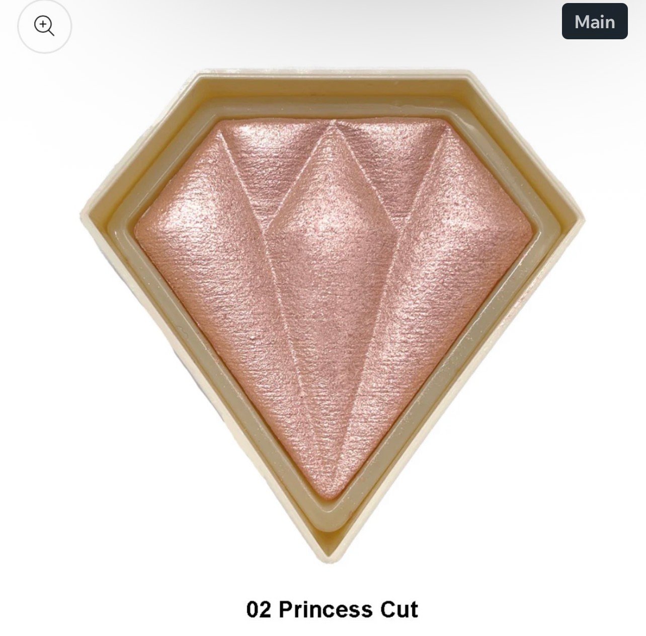 Italia deluxe Diamond Glow Highlighter princess cut