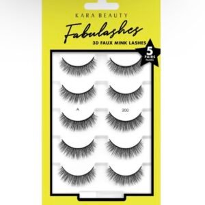 Kara beauty 3D Faux Mink False Eyelashes Style a 200