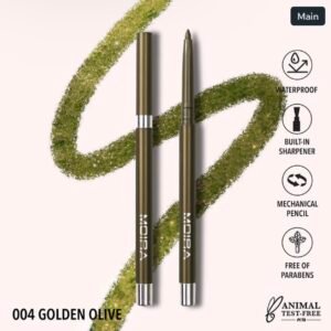 MOIRA- STATEMENT SHIMMER LINER 004Golden olive