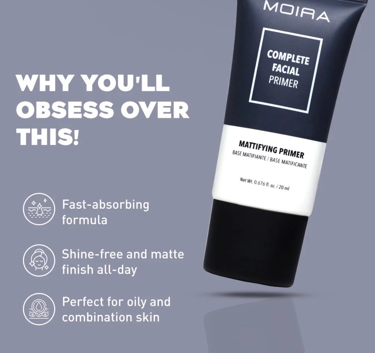 Moira Complete Facial Primer (002 Mattifying) - Image 2