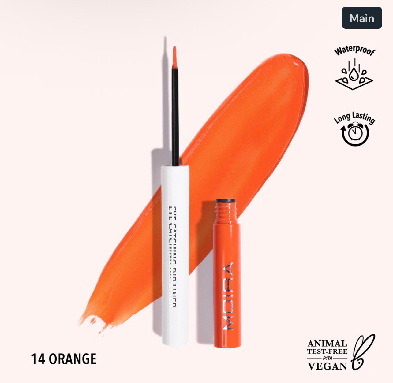 Moira EYE CATCHING DIP LINER (014, ORANGE)