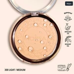 Moira compact powder shade 300 light/ medium